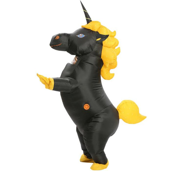 Black Unicorn Inflatable Costume